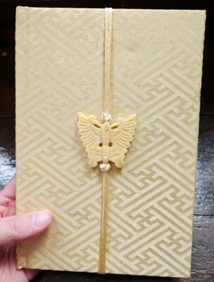Vintage Lilli's Shanghai Chinese Silk Blank Notebook Sketchbook Jade Butterfly - Image 1 of 4