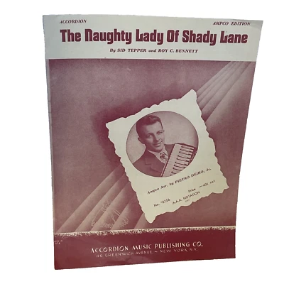 Partituras acordeón The Naughty Lady Of Shady Lane 1954 edición AMPCO Bennett Foto 1 de 4