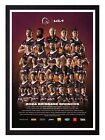 Framed 2024 Brisbane Broncos NRL Poster - 45cm x 32cm x 3cm