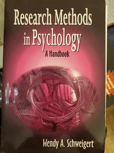 Research Methods in Psychology : A Handbook by Wendy A. Schweigert (2003, Trade - Picture 1 of 1