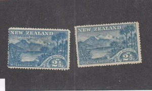 New Zealand (MK6592) # 73-74 FVF-MH/MNG 21/2p MT. EARNSLAW/LAKE WAKATIPU CV 68 $ - Bild 1 von 1