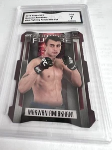 MAKWAN AMIRKHANI 2015 TOPPS UFC COMBAT FUTURE DIE-CUT # MA GRADED 7 L@@K - Foto 1 di 2