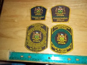 4 used ONTARIO MNR CONSERVATION OFFICER PATCHES Ministry of Natural Resources - Picture 1 of 1