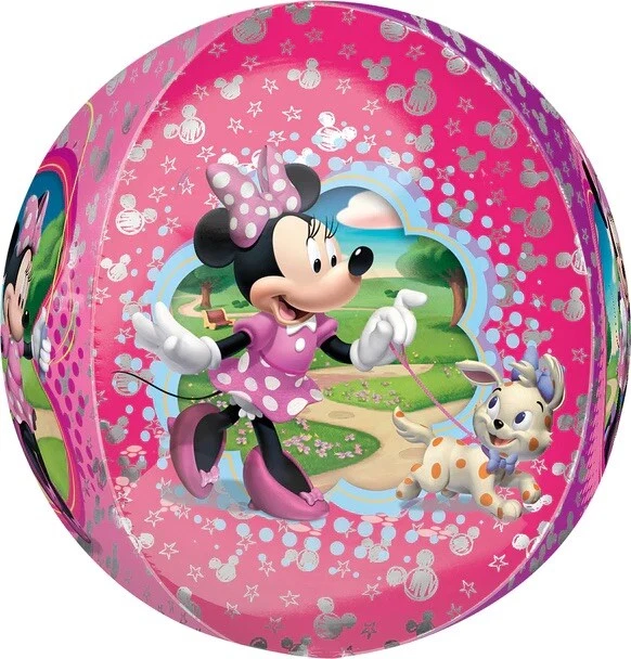 Globo de helio sin inflar Disney rosa Minnie Mouse Orbz 15"" fiesta de cumpleaños para niños Foto 1 de 1