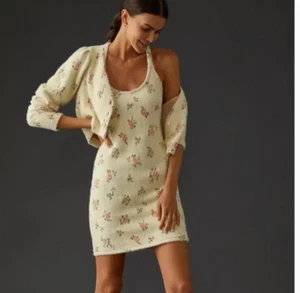 ⭐️ Daily Practice Floral Party Hipster Hippie Artsy Chic Street Sweater Dress - Picture 1 of 5