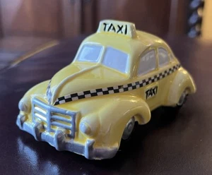 Vintage Dept 56 Snow Village Yellow TAXI CAB 51063 - Picture 1 of 10