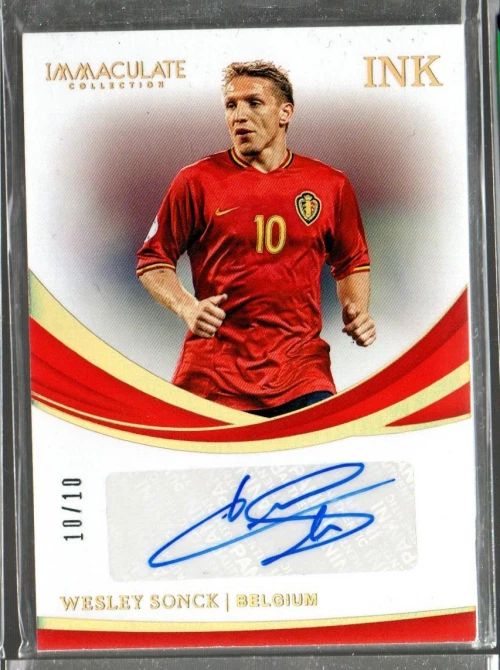 2018-19 Immaculate Collection Ink Gold #62 Wesley Sonck Auto /10 - Image 1 of 1