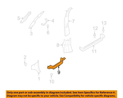 Оригинальная отделка салона клюшки универсала FORD 04-24 E-150 4C2Z1513209AA - Изображение 1 из 2