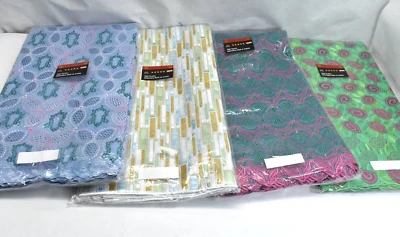 4 Sets Austrian Fabric 5 Yards x 51" Semi-Sheer Embroidered Austria High Quality - Image 1 of 4