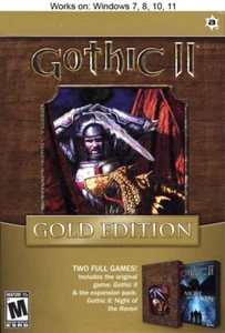 Gothic II 2 Gold Edition PC Juego 2004 Night of the Raven Windows 10 11 - Imagen 1 de 2