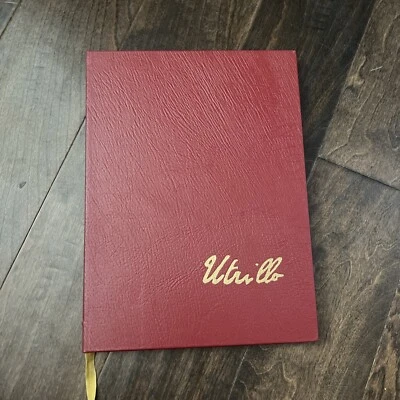 Rare Maurice Utrillo, by Jeanine Warnod 1983 Collector’s Edition Red Leather - Image 1 of 4
