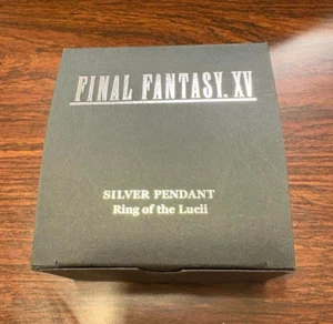 [N-Mint w/Box]Final Fantasy XV Square Enix Ring of Lucii Silver Necklace Pendant - Picture 1 of 3