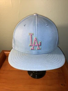 1918 LA DODGERS American Needle Cooperstown Baseball Cap Ball Hat Pink 7 3/8 Fit - Picture 1 of 10
