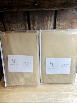 2 - Wamsutta Vintage Window Panel Manteux Gold 50x63 - Image 1 of 4