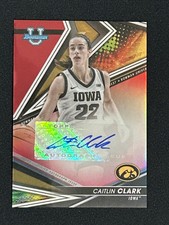 Caitlin Clark 2022-23 Bowman's Best University - RED AUTO RC 9/10 Iowa Hawkeyes