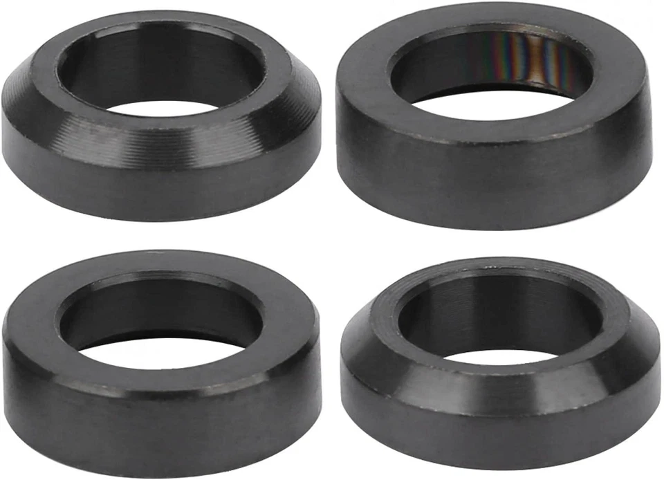 Espaciador de pernos de freno de disco M6 4 piezas titanio MTB bicicleta espaciador convexo-cóncavo Foto 1 de 4