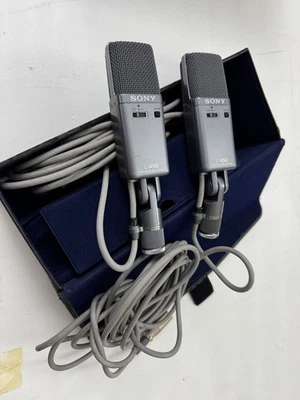 Sony C-450 Microphone Unidirectional Condenser - PAIR in MINT CONDITION - Image 1 of 4