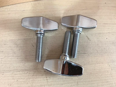 ROLAND Lot of 3x WING BOLT Thumb Screw Parts V-Drum Hardware Mount 8mm M8 Thread - Image 1 of 3