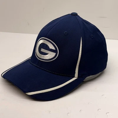 Chapéu Green Bay Packers Sport-Tek Flexfit Masculino Grande Futebol Azul Marinho Listra Prata - Imagem 1 de 4