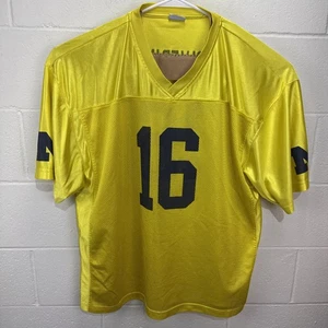 Maglia calcio Pro Edge Michigan Wolverines NCAA uomo mais taglia 2XL giallo 16 - Foto 1 di 19