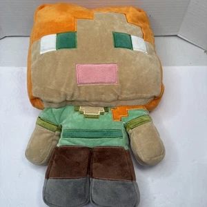 Used Minecraft Alex Pillow Buddy Plush Mojang 2020 Large Stuffed Toy Jumbo Kids - Picture 1 of 8