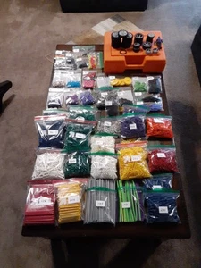 K'nex Lot Of 3800+ Pieces - Rods, Connectors, Wheels, Clips - Storage Case - Picture 1 of 19