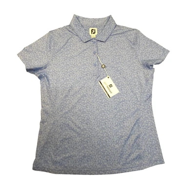Camisa Footjoy Mujer GRANDE Azul Golf Performance Polo Ligero FJ Talla L Nueva con Etiquetas Foto 1 de 4