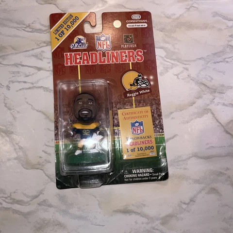 NFL Headliners Reggie White Figure Green Bay Packers 1997 Limited Edition Cover
