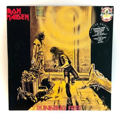 Iron Maiden - Running free - Doppio Vinile Nero (2LPs Black Vinyl) (EMI 1990) - Immagine 1 di 4