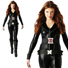 Black Widow Ladies Costume Superhero Avengers Fancy Dress Outfit Adults