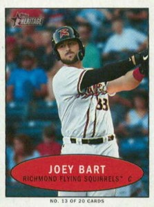 2020 Topps Heritage Minors 1971 Bazooka Numbered Test #13 Joey Bart RC Rookie 