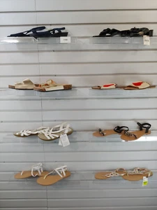 Lot of 8 Pair Womens shoes size 6 Heels Boots Flats Loafer Slipper Sandal 1185 - Picture 1 of 12