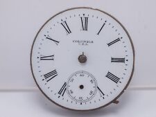 Columbia U.S.A. Lever Set 6s Pocket Watch Movement - Runs Poorly AS-IS