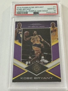 2019-20 Panini Kobe Bryant Career Highlights #9 PSA 10 Purple Gold 08/20 Jersey# - Bild 1 von 2