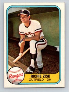 1981 Fleer Richie Zisk RC Texas Rangers #620