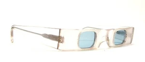NOS Vintage ULTRA RARE Alain Mikli avant-garde sunglasses 5684 100 clear France - Picture 1 of 3