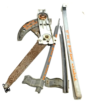 1992-1996 Ford F150 F250 F350 LEFT REAR WINDOW REGULATOR AND TRACKS OEM - Image 1 of 4