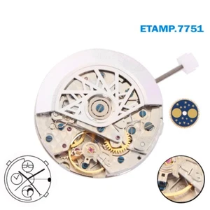 Eta Vajoux 7751 Swiss Automatic Movement , Decoration, Chrono, Moon Phase. - Picture 1 of 4