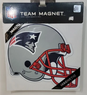 NFL 新英格兰爱国者队乙烯基磁铁,大号 (11.5) Fremont Die 出品。 全新 — 第 1/3 张图片