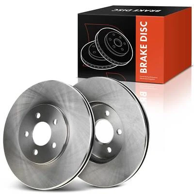 2 个前盘式制动转子适用于克莱斯勒 Sebring 2001 - 2006 道奇 Stratus Plymouth — 第 1/4 张图片