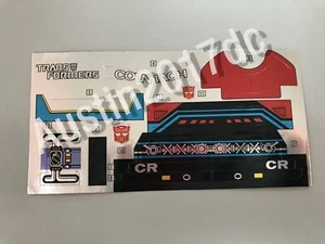 Vintage Transformers G1 Countach Sticker Replacement Autobot For Repair - Picture 1 of 2