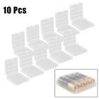 Clear Storage Box Container For Aa And Aaa Battery Battery Holder 10 Pack