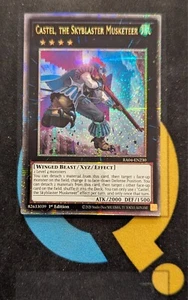 RA04-EN230 Castel, the Skyblaster Musketeer Quarter Century Secret Rare YuGiOh - Picture 1 of 3