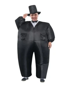 Funny Tuxedo Fan Blow Up Fat Suit With Electric Air Pump  - Picture 1 of 7