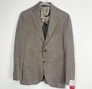 Jack Victor Sport Mantel unkonstruiert Wolle Fischgrät hellbraun Herren 36 S 36 S Neu mit Etikett - Bild 1 von 12