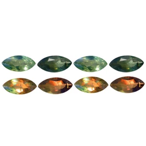 0.56 ct (4 pcs Lot) Amazing CALIBRATED SIZE(5 x 3 mm) Marquise Alexandrite - Picture 1 of 3