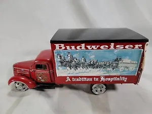Danbury Mint Budweiser 1937 Christmas Chevrolet Truck 1:24 Scale Diecast Red - Picture 1 of 16