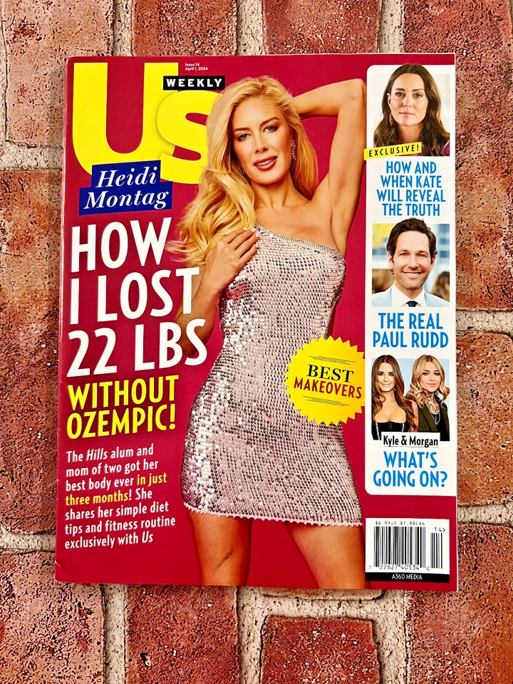 US WEEKLY MAGAZINE April 2024 "HEIDI MONTAG" PAUL RUDD & MORE! - Image 1 of 1