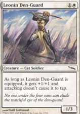 4x Japanese Leonin Den-Guard ~ Near Mint Mirrodin Foreign MTG Magic x4 4 Ultimat