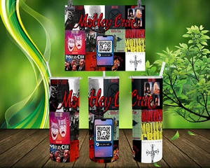 Motley Crue 20 oz Tumbler with QR CODE to play Dr. Feelgood - Picture 1 of 1